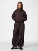Jabina High Neck Jacket - Chocolate Plum