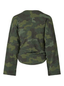 Alli Camo Print Sweatshirt - Military Olive/army