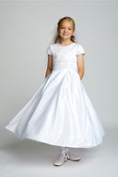 Quinn Communion Dress - White