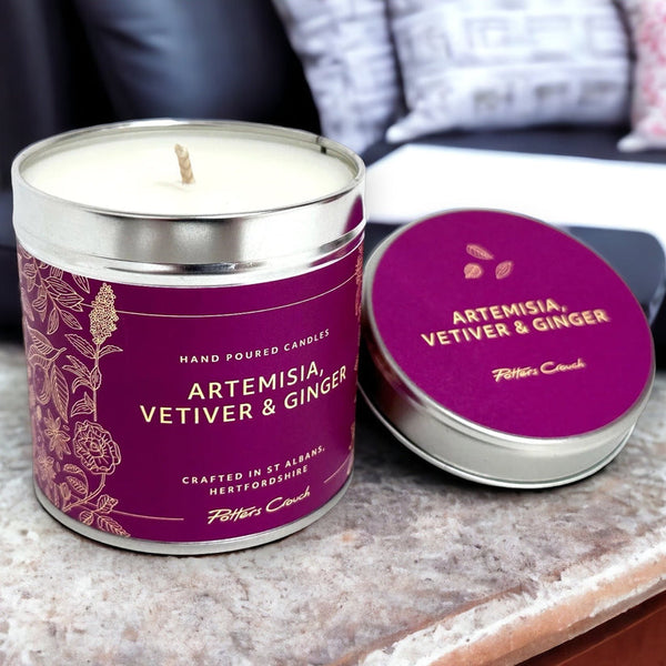 Wellness Candle Tin - Artemisia Vetiver & Ginger