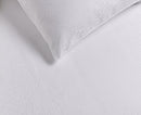 Paisley Jacquard Duvet Cover Set White