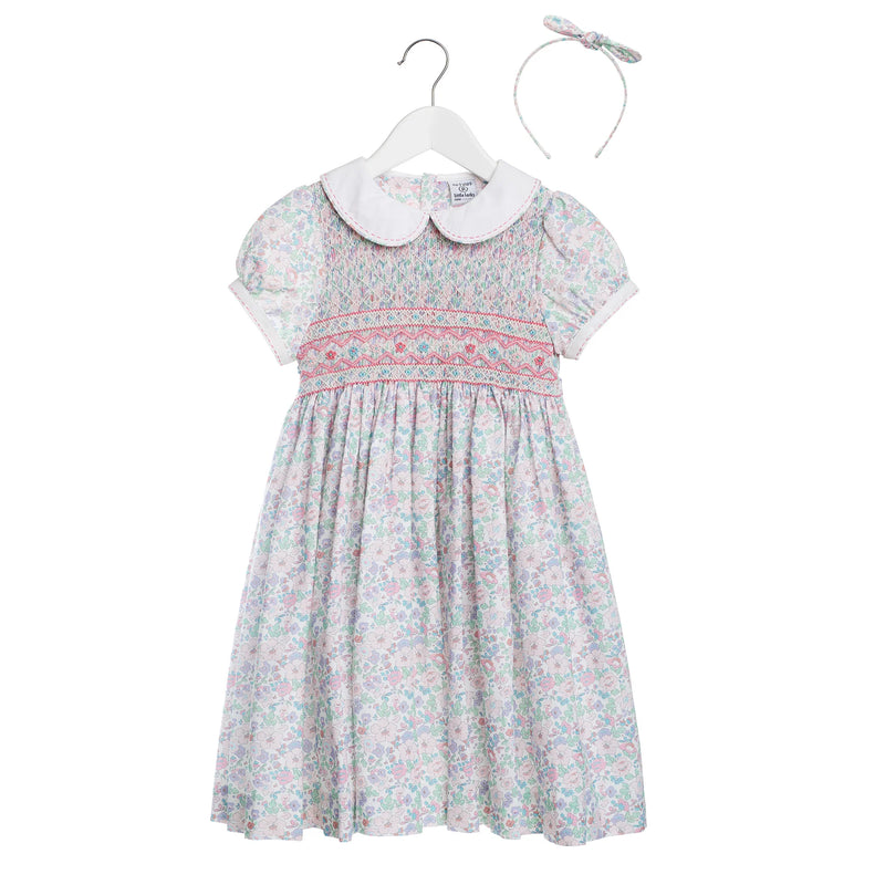 Penelope Dress - Pink/green