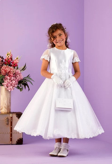 Arabella Communion Dress - White