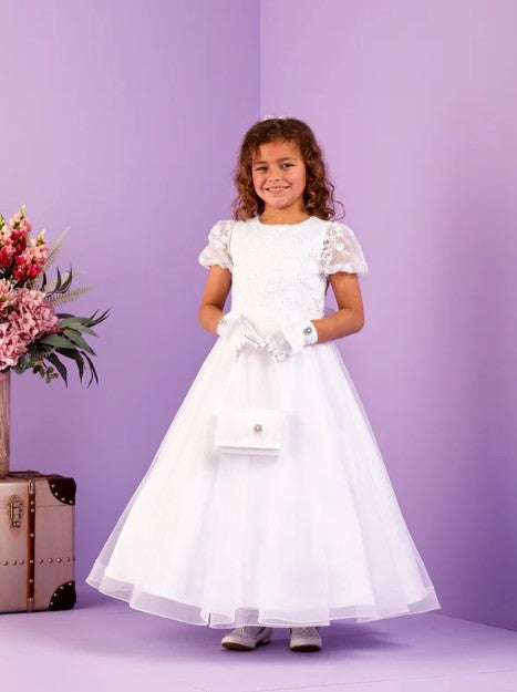 Ayala Communion Dress - White