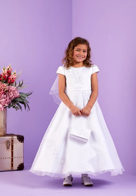 Nancy Communion Dress - White