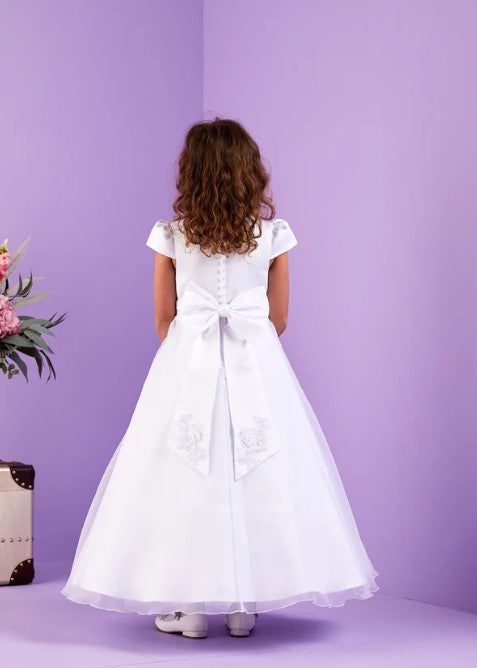 Nancy Communion Dress - White