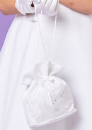 Carla Communion Bag - White
