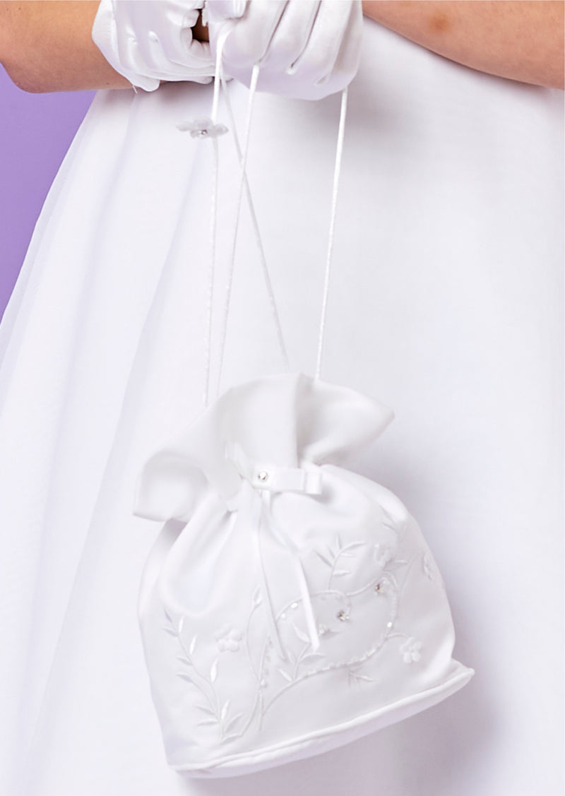 Carla Communion Bag - White