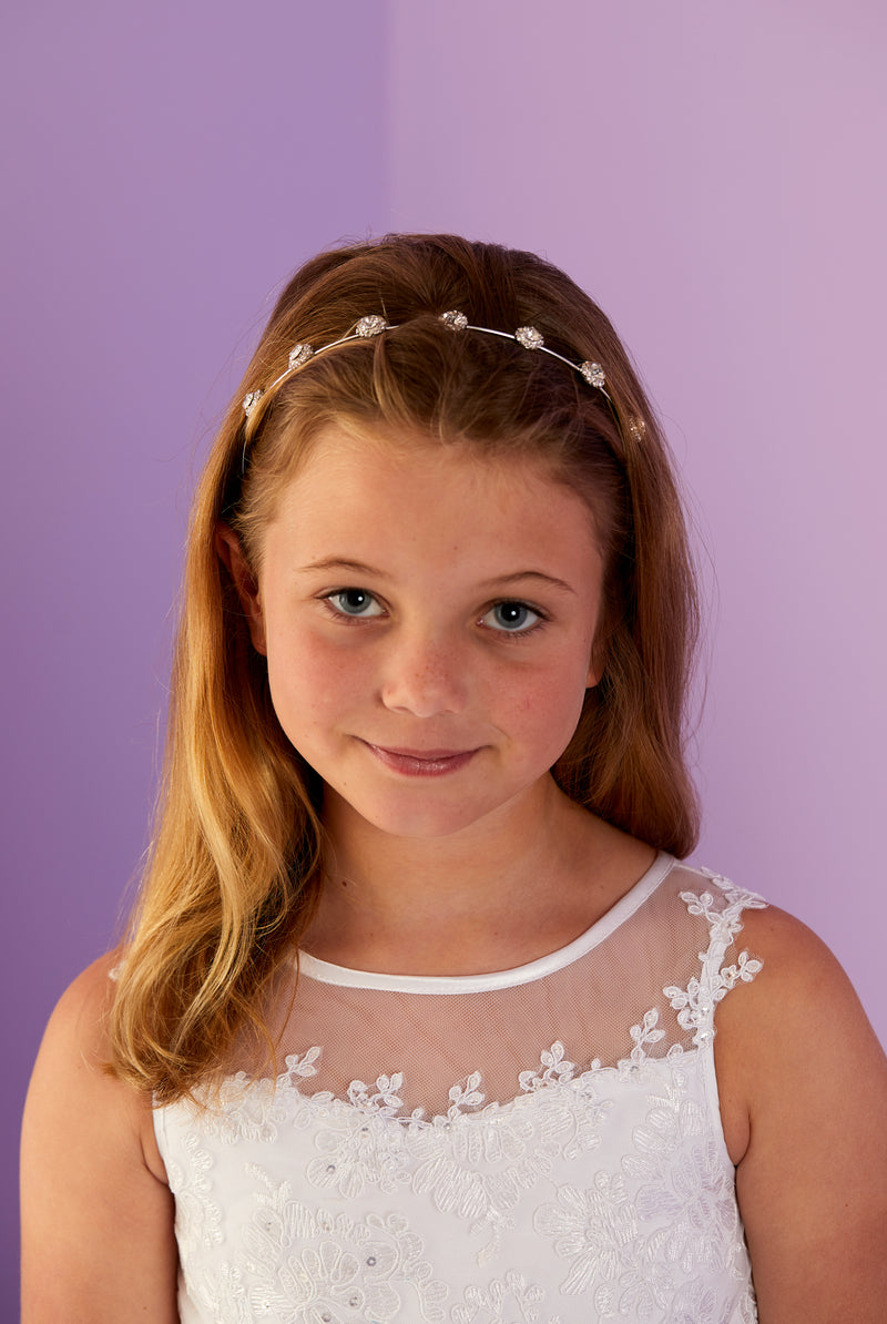 Ivy Communion Tiara - White