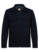 Zipped Overshirt - Royal Navy