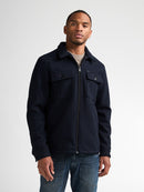 Zipped Overshirt - Royal Navy