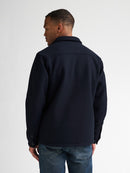 Zipped Overshirt - Royal Navy