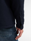 Zipped Overshirt - Royal Navy