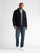 Zipped Overshirt - Royal Navy