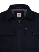 Zipped Overshirt - Royal Navy