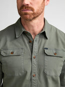 Long Sleeve Overshirt - Steel Green
