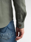 Long Sleeve Overshirt - Steel Green