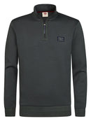 1/2 Zip Sweatshirt - Steel Green