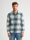 Long Sleeve Check Shirt - Iron Blue