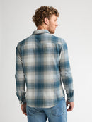 Long Sleeve Check Shirt - Iron Blue