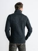 3 Button Knit - Midnight Navy