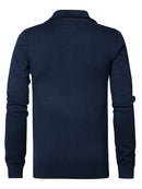 Plain 1/4 Zip Jumper - Midnight Navy