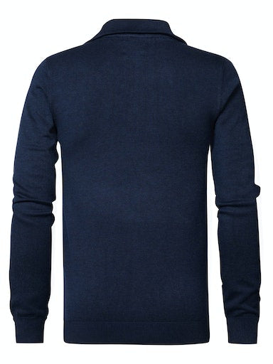 Plain 1/4 Zip Jumper - Midnight Navy
