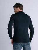 Plain 1/4 Zip Jumper - Midnight Navy