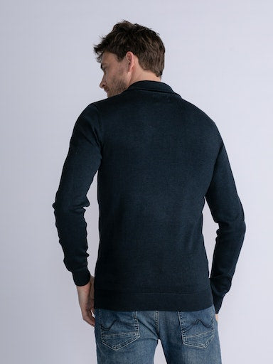 Plain 1/4 Zip Jumper - Midnight Navy
