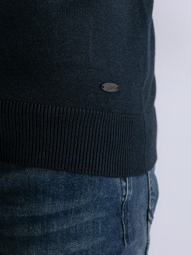 Plain 1/4 Zip Jumper - Midnight Navy