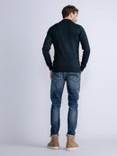 Plain 1/4 Zip Jumper - Midnight Navy