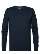 Plain Round Neck Jumper - Midnight Navy