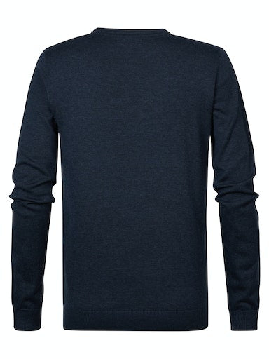 Plain Round Neck Jumper - Midnight Navy