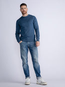 Plain Round Neck Jumper - Sapphire