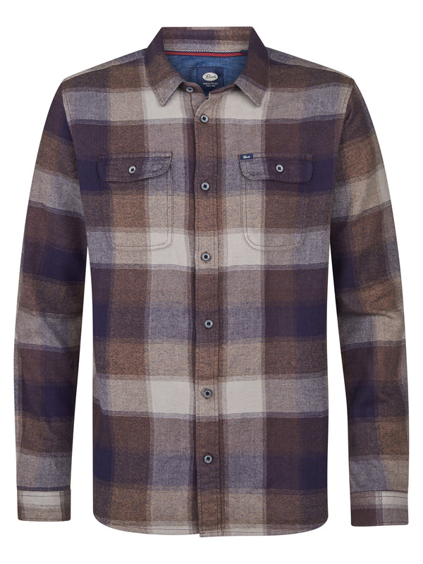 LongSleeve Check Shirt - Mud