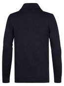 1/4 Zip Cotton Jumper - Navy Blue