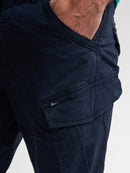 Non Denim Cargo - Navy Blue