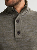 3 Button Jumper - Mossy Stone