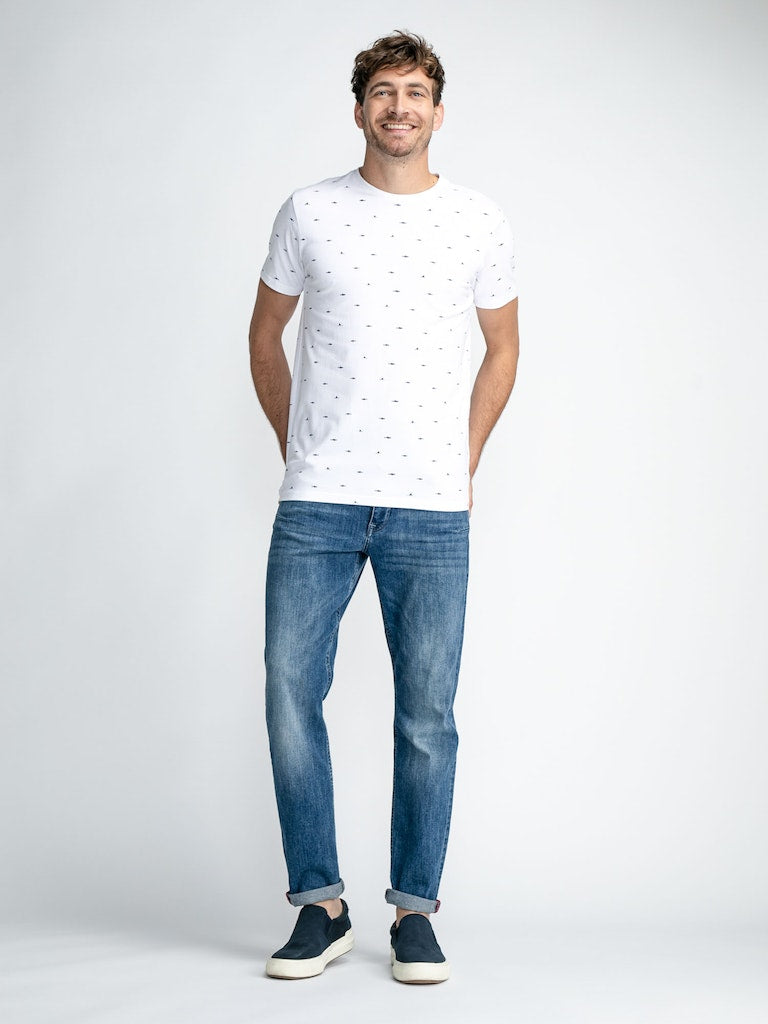 All Over Print T-Shirt - Bright White