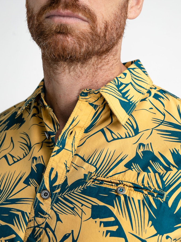 All Over Print Shirt - Yellow Ochre