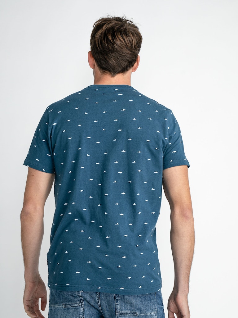 All Over Print T-Shirt - Stone Blue