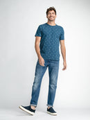 All Over Print T-Shirt - Stone Blue