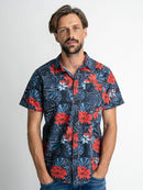 All Over Print Shirt - Midnight Navy