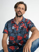 All Over Print Shirt - Midnight Navy