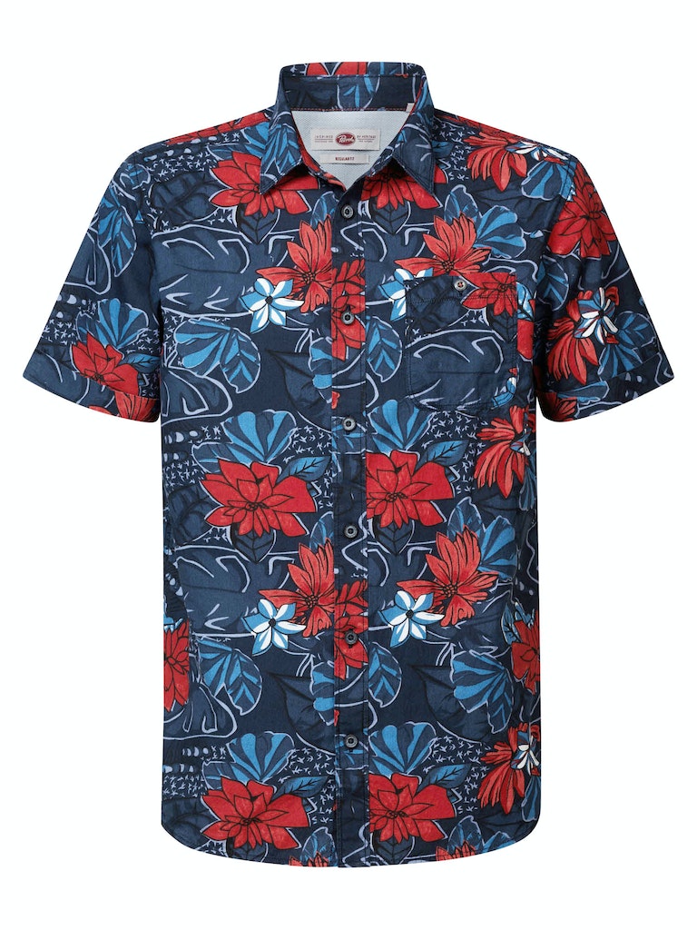 All Over Print Shirt - Midnight Navy