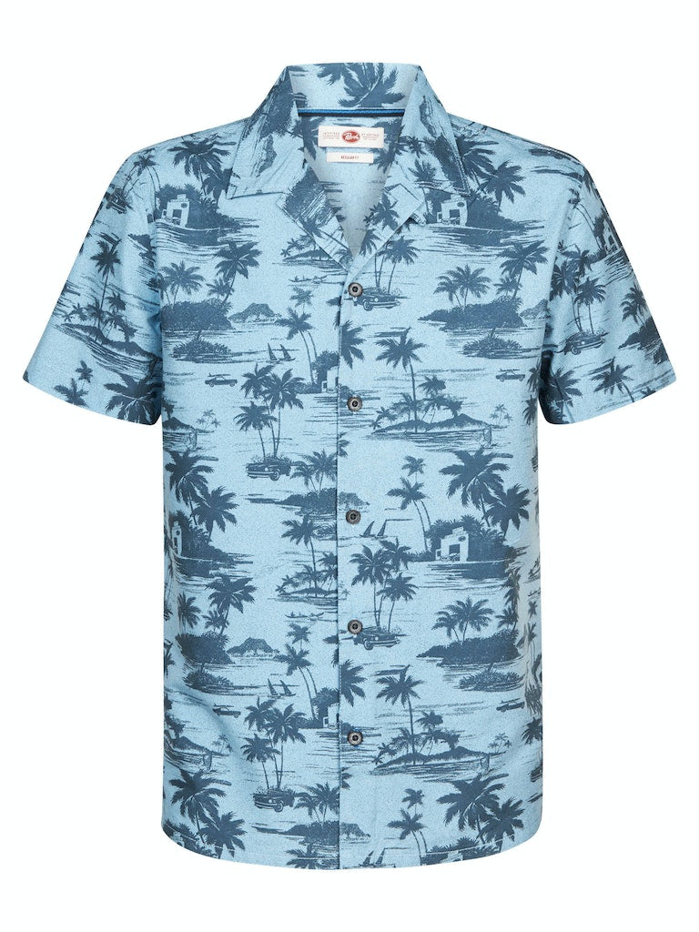 All Over Print Shirt - Pacific Blue