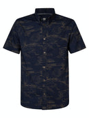 All Over Print Shirt - Petrol Blue