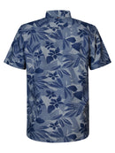 All Over Print Shirt - Petrol Blue