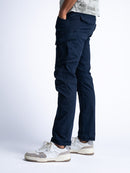 Non Denim Cargos - Navy Blue