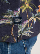 Print PoloShirt - Navy Blue